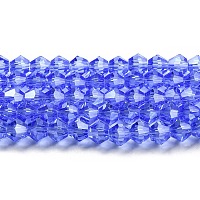 Прозрачные стеклянные бусины гальваническим пряди&nbsp;GLAA-F029-3mm-C07
