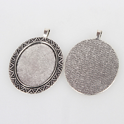 Sie Cabochons Träger TIBEP-O006-09AS