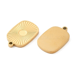 Ionenplattierung (IP) chirurgischer Edelstahl 316L Anhänger Cabochon-Fassungen STAS-F302-05G