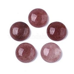 Natürliche Erdbeer-Quarz-Edelstein-Cabochons G-T020-18mm-16