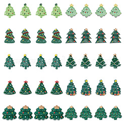 50 stücke 10 arten weihnachtsthema opake harz cabochons RESI-PH0002-08