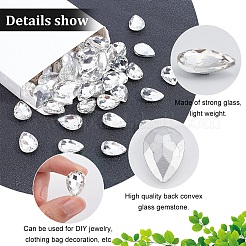 80 Stück Glas-Strass-Cabochons RGLA-FG0001-16A