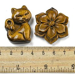 Natürliche Tigerauge geschnitzte Cabochons G-U006-02