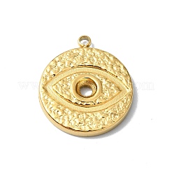 Ionenplattierung (IP) 304 Edelstahl Anhänger Strass Fassung STAS-B058-12G-08