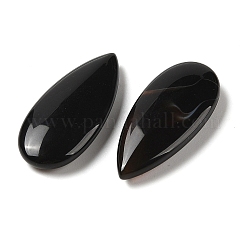 Natürliche schwarze Achat-Cabochons G-B082-04