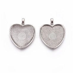 Tibetischen Stil Anhänger Cabochons Fassungen TIBE-X0187-02