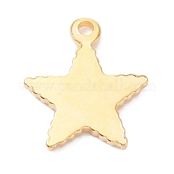 PVD-Vakuumbeschichtung 304 Edelstahl Anhänger Cabochon Fassungen für Emaille STAS-P279-39G