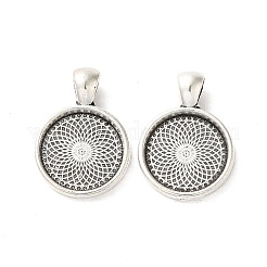 Mit synthetischen Koralle Cabochon und Messing Anhänger Fassungen TIBEP-Q045-061AS-RS