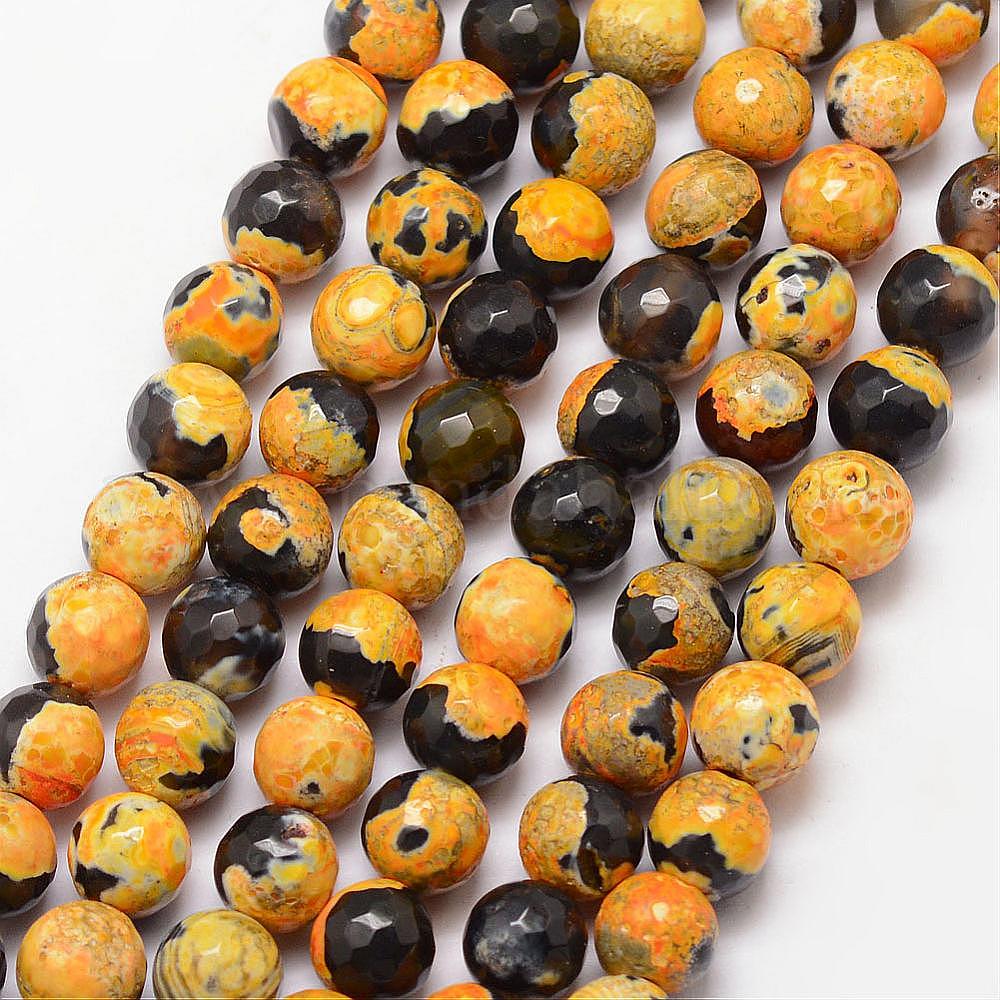 Wholesale Natural Fire Crackle Agate Bead Strands Pandahall