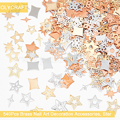 540 Stück Messing-Cabochons im 18-Stil MRMJ-OC0003-28