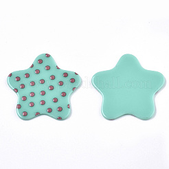 Opake bedruckte Acryl-Cabochons MACR-N011-002-C02