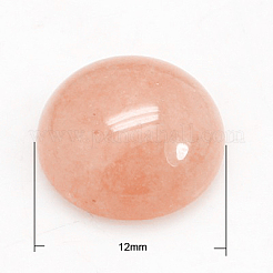 Kirschquarz Glas Cabochons G-H1596-FR-12mm-21