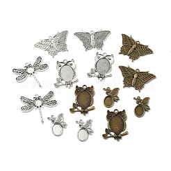 14 stücke 7 arten tibetischen stil legierung anhänger cabochon einstellungen FIND-SC0006-83