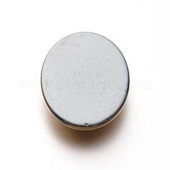 Galvanik unmagnetische synthetischen Hämatit oval Cabochon G-P079-08C