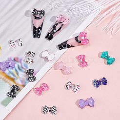 120 Stück 12 Stile Bowknot Harz Cabochons MRMJ-OC0002-90