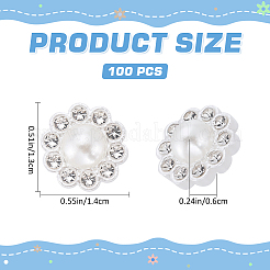 100pcs Harzimitat-Perlencabochons RESI-GF0001-11