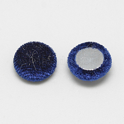 Cabochons aus mit Samtstoff bezogenem Stoff WOVE-S084-11E
