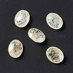 Knistern Mondlicht Stil K9 Glas Strass Cabochons RGLA-J020-B-IO