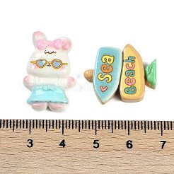 Sommermotiv Harz Cabochons RESI-H166-16
