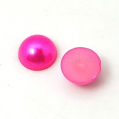 Nachahmung Perlen Acryl Cabochons OACR-C004-4x2mm-M