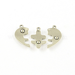 Tibetischen Stil Sechskant-Legierung großen hängenden Cabochon Fassungen TIBEP-S293-059AS-LF