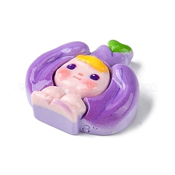 Cartoon Junge undurchsichtige Decoden-Cabochons aus Kunstharz RESI-C045-03D