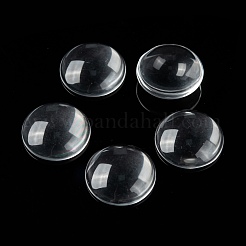 Transparente Glas Cabochons GGLA-R026-20mm