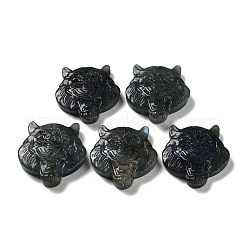 Natürliche Labradorit-Cabochons mit Gravur G-C097-01C