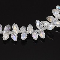 Стеклянные бусины с гальваническим покрытием &nbsp;EGLA-J068-AB01