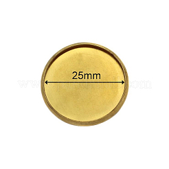 Messing Fassungen für Cabochon KK-P001-88C