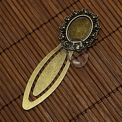 18x13 mm freie gewölbte Glas Cabochon Abdeckung für diy Legierung Porträt Lesezeichen Herstellung DIY-X0124-AB-NR