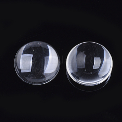 Transparente Glas Cabochons GGLA-R026-25mm-B