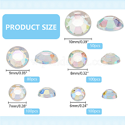 430 Stück 5 Stile Kunststoff-Cabochons FIND-PH0021-48B