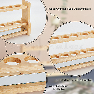 Wholesale Olycraft Holes Wooden Test Tube Rack Ml Test Tube Display