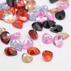 Zirkonia zeigte zurück Cabochons ZIRC-M006-8x6mm