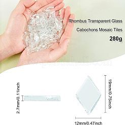 Transparente Glas Cabochons GLAA-FG0001-02