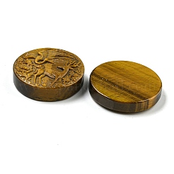 Natürliche Tigerauge geschnitzte Cabochons G-U006-04