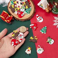 84 Stück PVC-Cabochons mit Weihnachtsmotiven in 7 Stilen FIND-SC0011-36