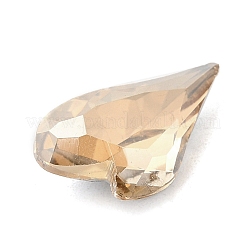 Spitze zurück & zurück plated Glas Strass Cabochons GLAA-B012-64