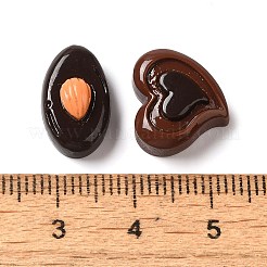 Undurchsichtige Decoden-Cabochons aus Kunstharzimitat für Lebensmittel RESI-M041-11