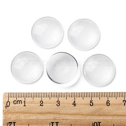 Transparente Glas Cabochons GGLA-R026-20mm