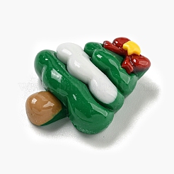 Weihnachts-Deko-Cabochons aus undurchsichtigem Harz RESI-U006-02E