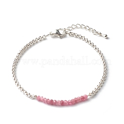 Natürliche Turmalin Perlen Armbänder BJEW-JB06384-04