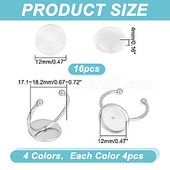 DIY-Set zur Herstellung von Rohlingen für offene Manschettenringe FIND-DC0004-74