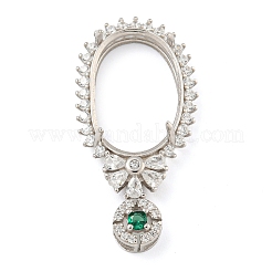 925 Sterling Silber Anhänger Fassungen STER-B005-23P
