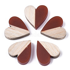 Harz & Holz zweifarbige Cabochons RESI-R425-04D
