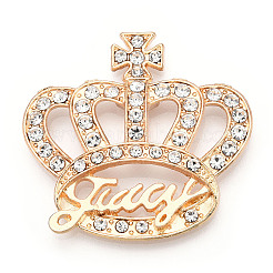 Legierung Strass-Cabochons PALLOY-WH0008-04