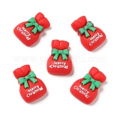 Undurchsichtige Cabochons aus weihnachtlichem Harz RESI-G039-07