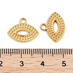 304 Edelstahl Anhänger Strass Fassungen STAS-P364-01G