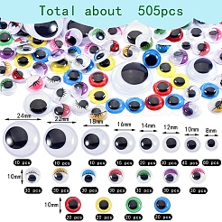 505 Stück Wackelaugen-Cabochons KY-SZ0001-26